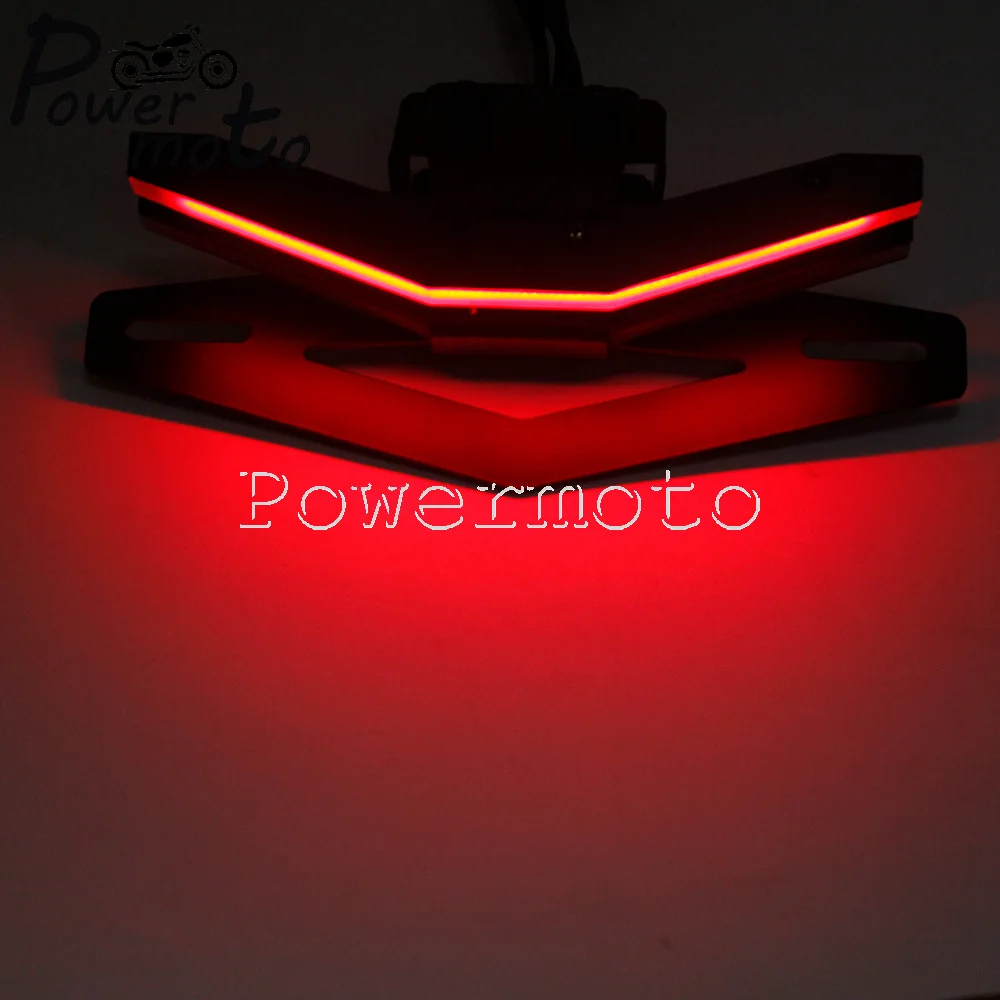 

Complete License Plate Holder Bracket Motorcycle LED Turn Signal Light Rear Tail Tidy Fender Eliminator Kit For 790 2017-2020