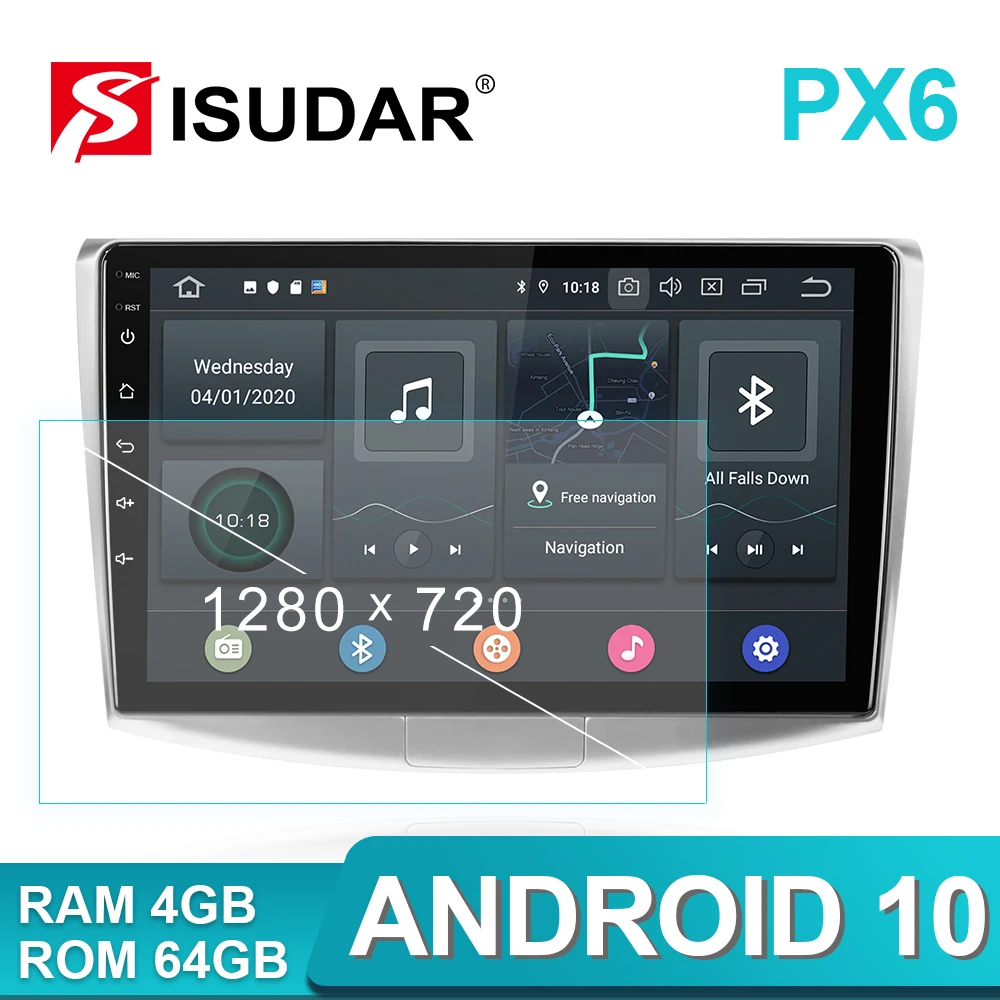Isudar 2 Din Авто Радио Android 9 для VW/Volkswagen/Magotan/CC/Passat B6 B7 CANBUS Автомобильный