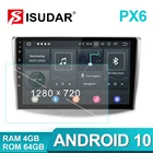 Автомагнитола Isudar, мультимедийный видеоплеер на Android 10, с GPS, USB, FMAM, для VWVolkswagenMagotanCCPassat B6 B7, типоразмер 2 Din