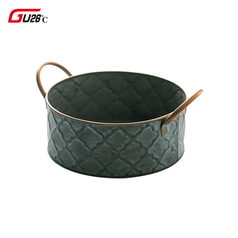 Новый железный хлеб Ретро Античный стиль семья Металл хранилище корзина для