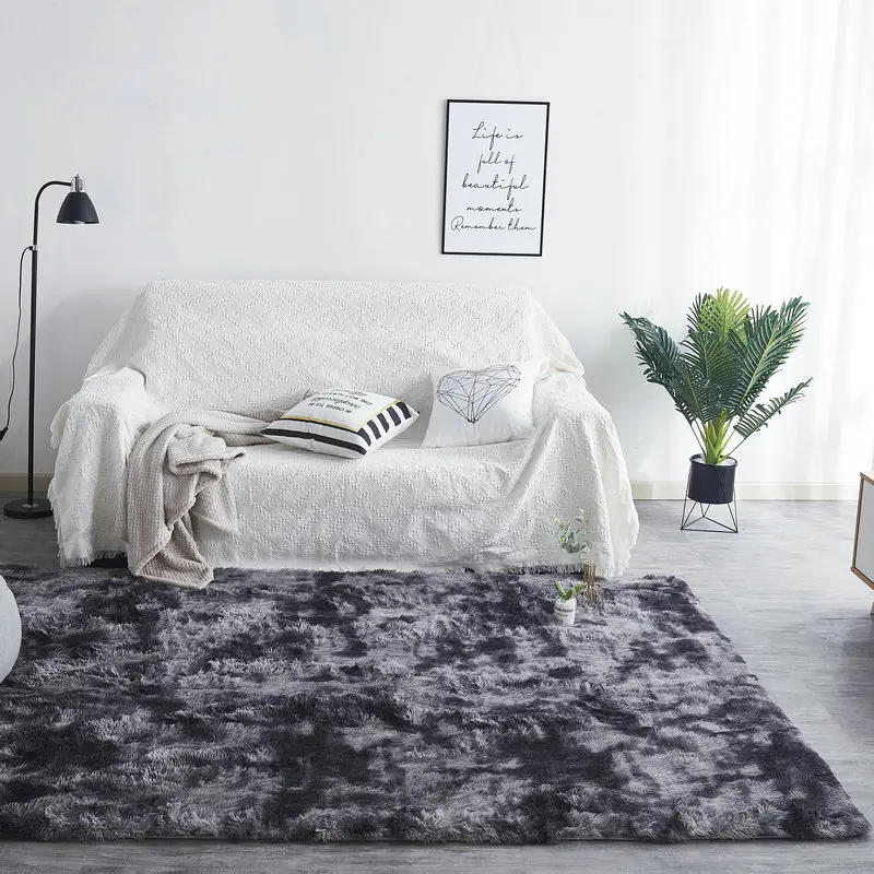 Ins скандинавский ковер с изменяющимся градиентом журнальный столик для гостиной