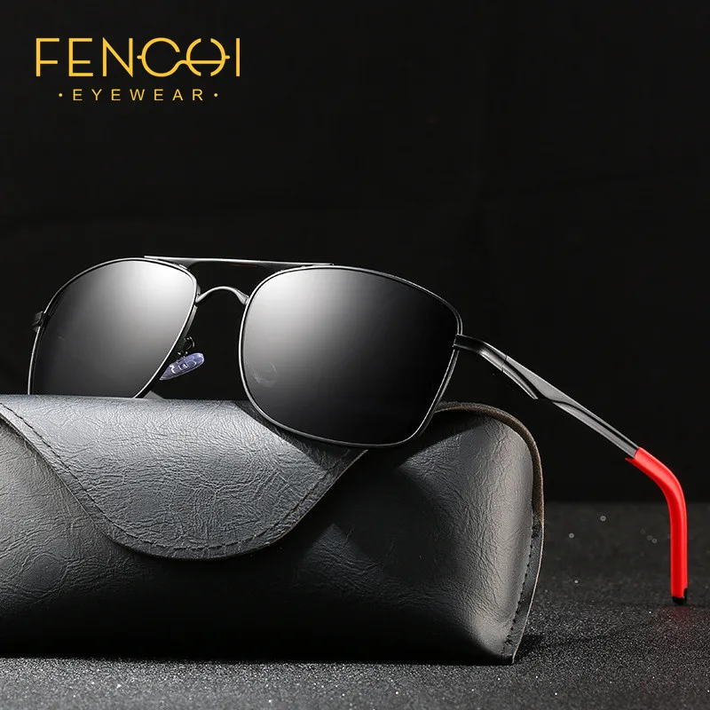 Солнцезащитные очки FENCHI поляризационные для мужчин и женщин алюминиевые Ретро