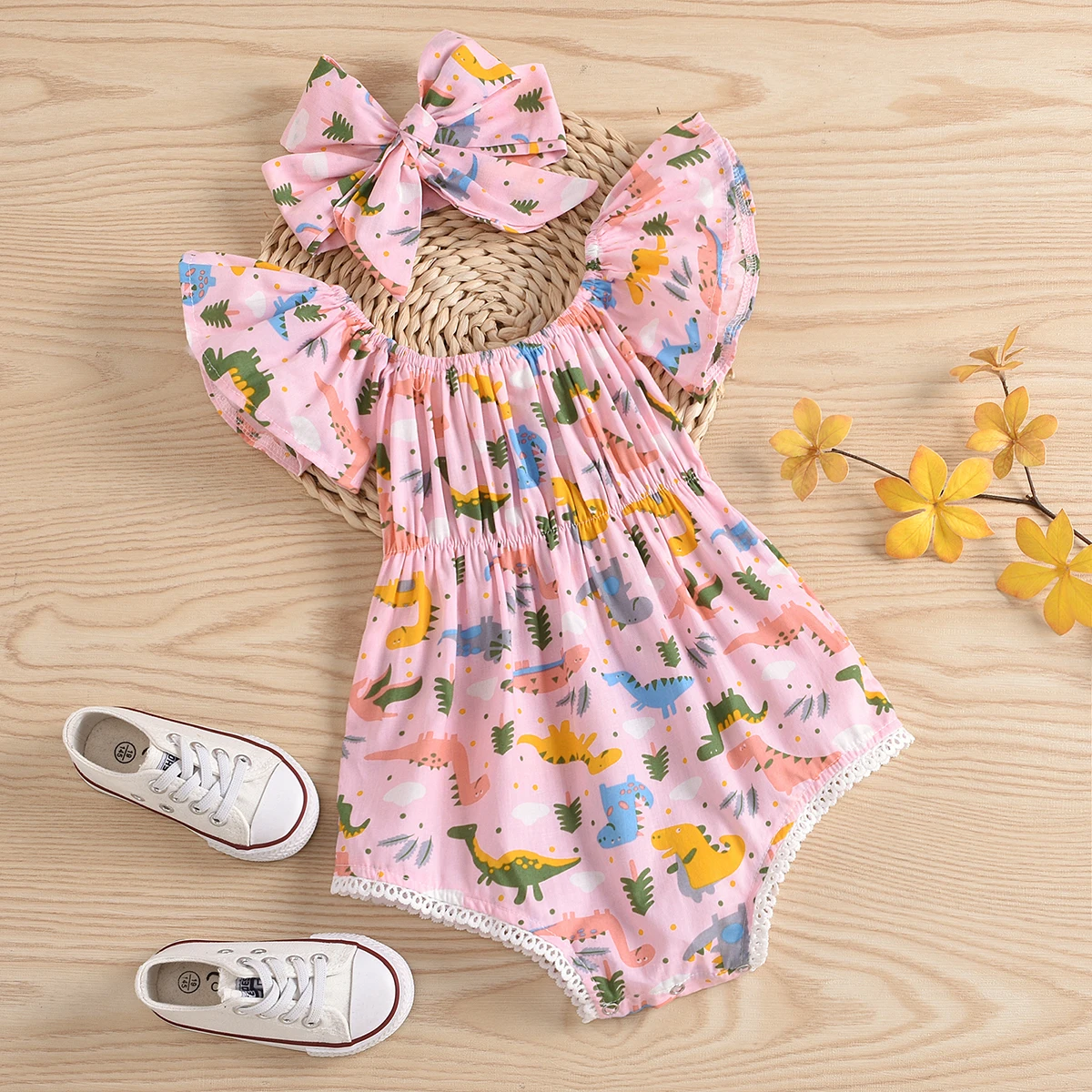 Комплект из 2 х вещей Одежда для маленьких девочек ясельного возраста летняя