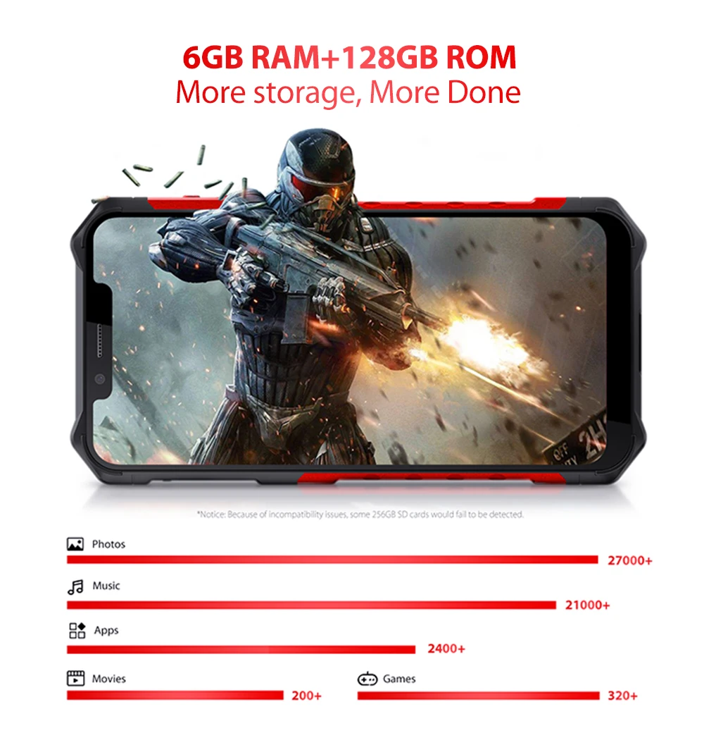 Ulefone Armor 6S 6," Helio P70 Android 9,0 6 ГБ 128 Гб Смартфон Беспроводная зарядка 16 МП Восьмиядерный NFC OTG прочный мобильный телефон