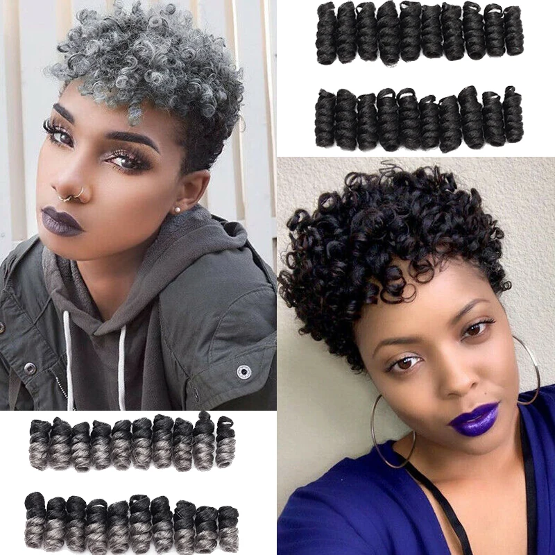 BENIHAIR Synthetic Braiding Hair Jamaican Bounce Crochet Braiding Hair Spring Twist Hair Ombre Braiding Hair Extension For Women