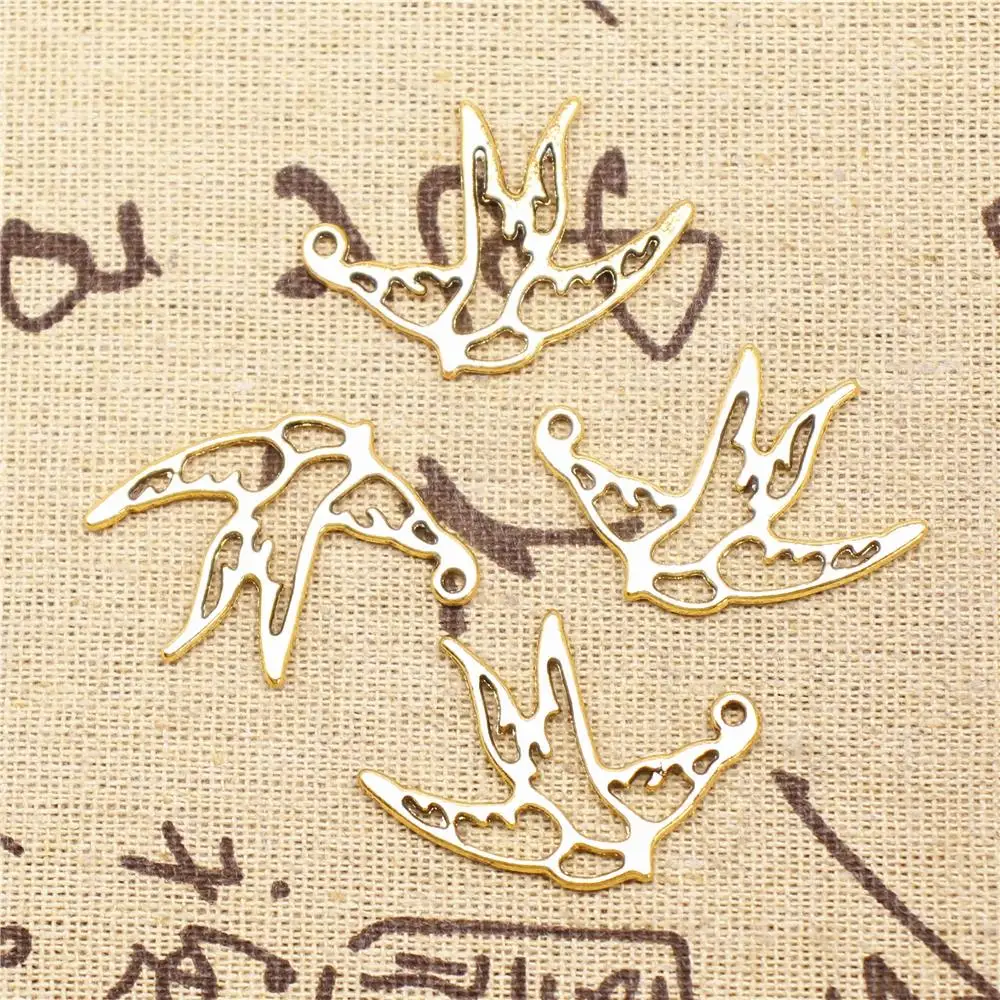 

Supplies For Jewelry Making 5pcs 34x25mm Antique Gold Color Pigeon Charms