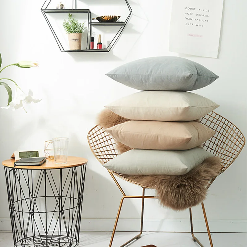 Большой декоративный чехол для подушки 60x60 домашний декор дивана кровати