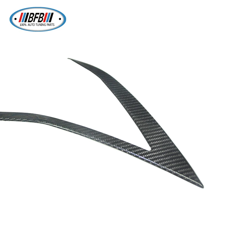 Накладка на переднюю лампу для бровей из сухого углеродного волокна Tesla Model S 2016-2018