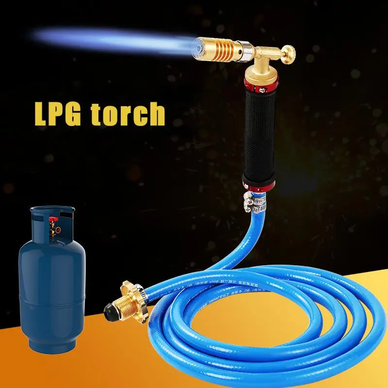

Liquefied Propane Gas Electronic Ignition Welding Gun Torch Machine Equipment with 2.5M Hose for Soldering Weld Cooking Heating