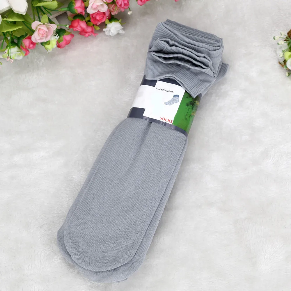 

KANCOOLD Socks 10 Pairs Bamboo Fiber Ultra-thin Elastic Silky Short Silk Stockings Men Socks funny happy socks women 2020JAN19