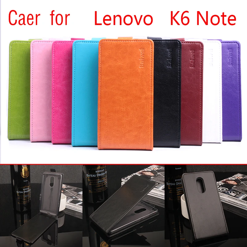 Винтажные флип чехлы из искусственной кожи для Lenovo K6 Note Роскошные Ретро