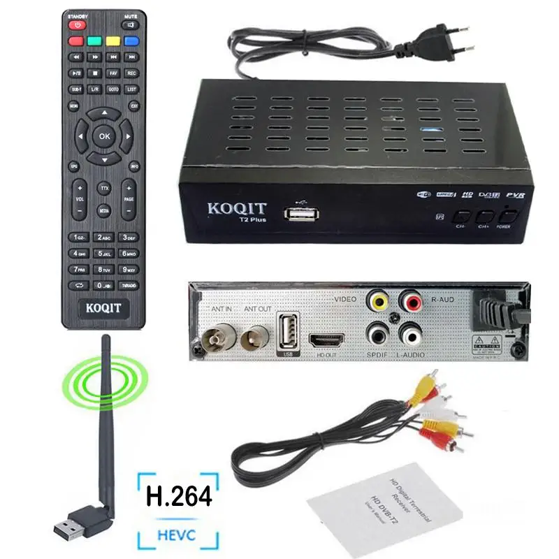 HD 1080P H.264 H.265 DVB T2 тюнер DVB-C цифровой ТВ приставка USB DVB-T2 Wifi ТВ приемник кабель dvb c Декодер для тюнера dvb t2 Wifi Youtube