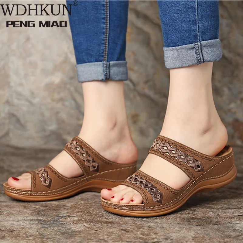 

Women Sandals Fashion Wedges Shoes for Women Slippers Summer Shoes with Heels Sandals Flip Flops Women Beach Casual Shoes