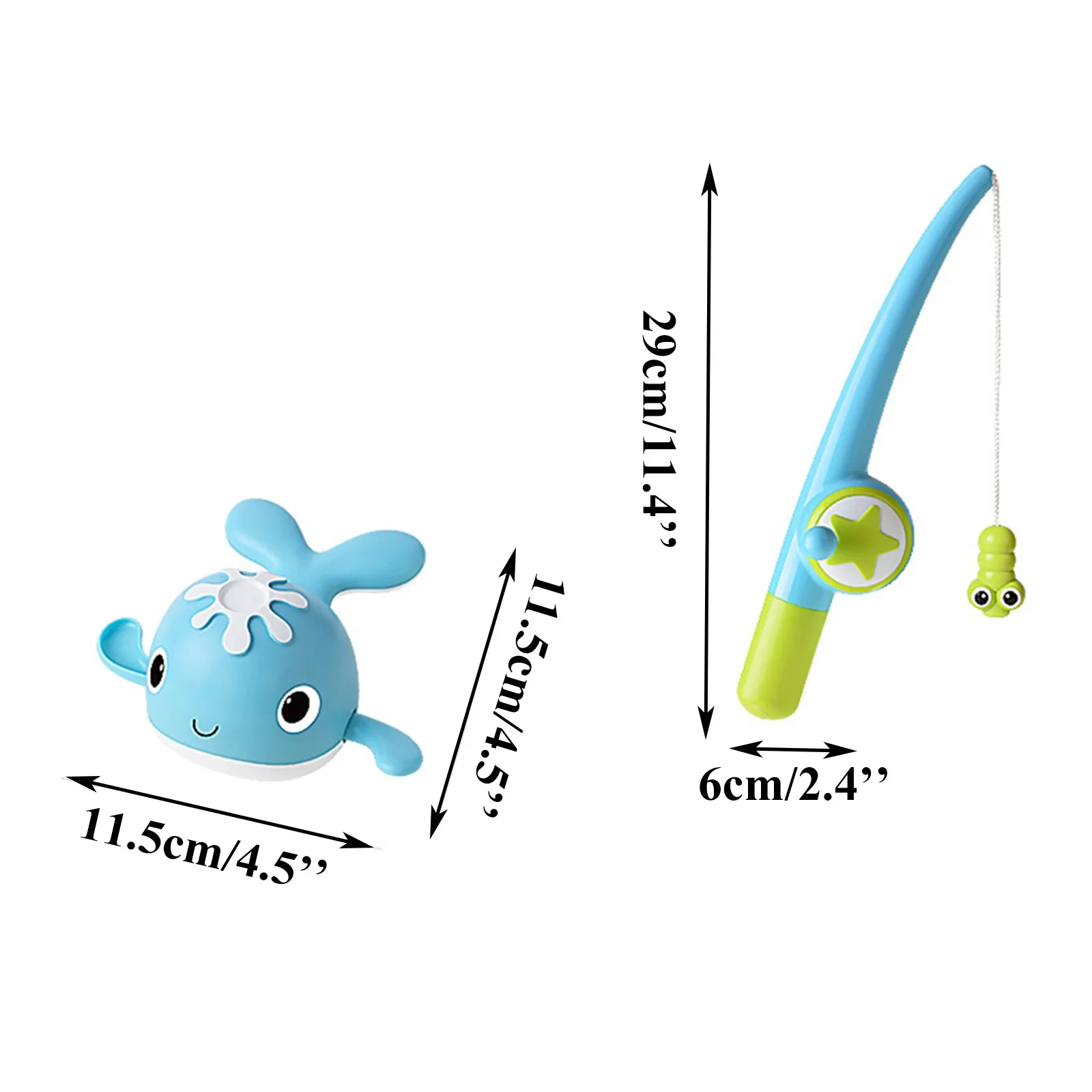 

Baby Bathing Fishing Toy Clockwork Swimming Fishing Game Bath Toy Set Baby Gift interactive Toys Game Baby Bath Toys Outdoor Toy
