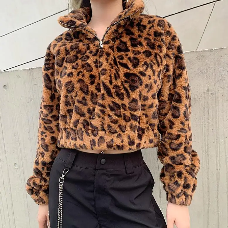 

New winter women's texture high collar warm short jacket