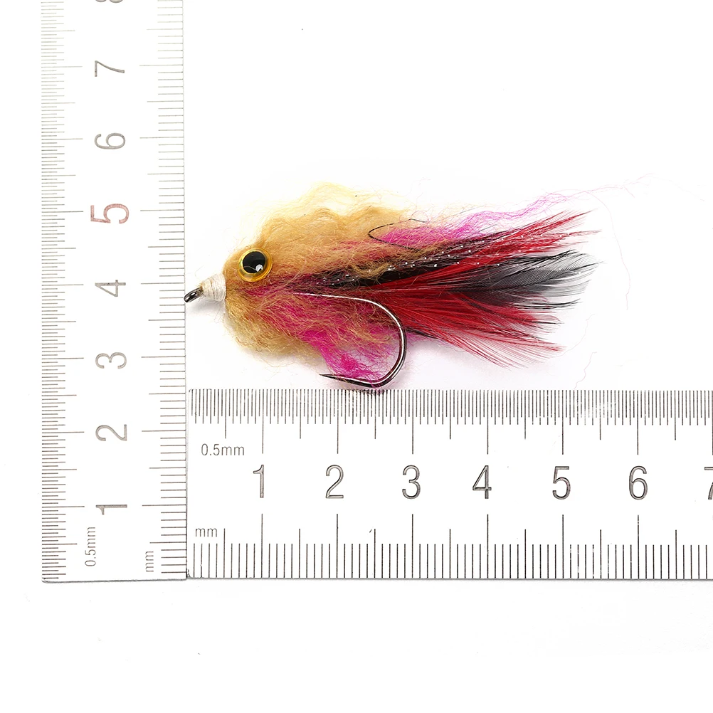 1 шт. форель стальной лосось Щука стример Fly рыболовные снасти куриное перо +