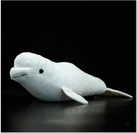 free shipping lifelike white whale stuffed plush soft toy soft real life ocean animal doll for children baby birthday