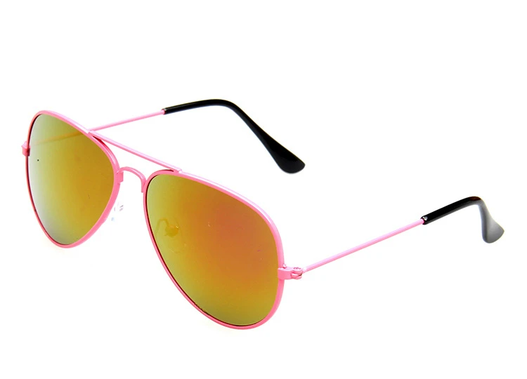 pink red Модные солнцезащитные очки для мальчиков, детские солнцезащитные очки Piolt, фирменный дизайн, очки с защитой от ультрафиолета Uv400 - Цвет линз: pink red