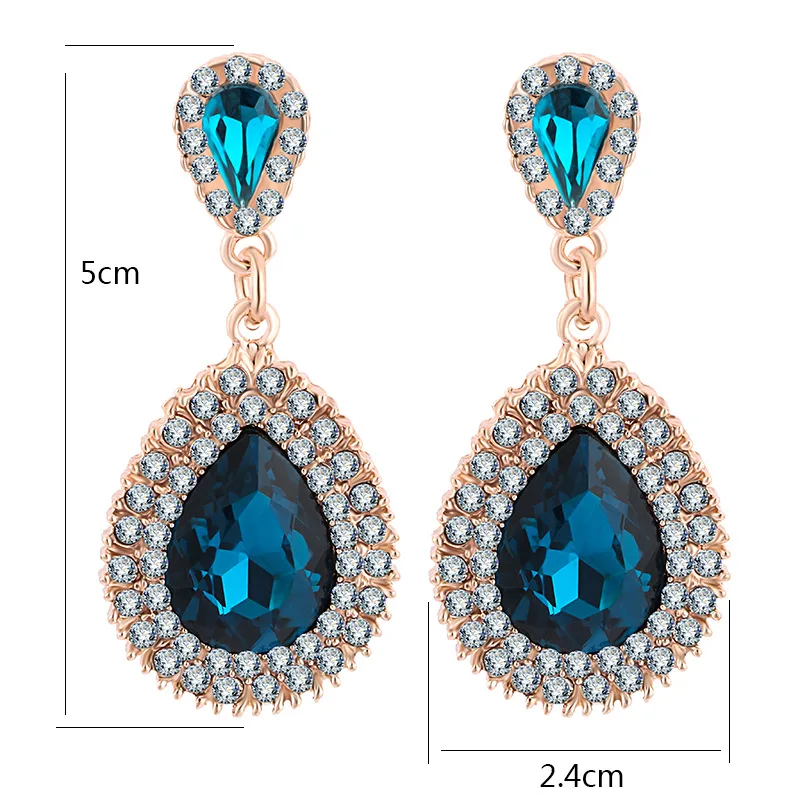 Кубический цирконий висячие серьги с крошечным CZ Роскошные свадебные для женщин