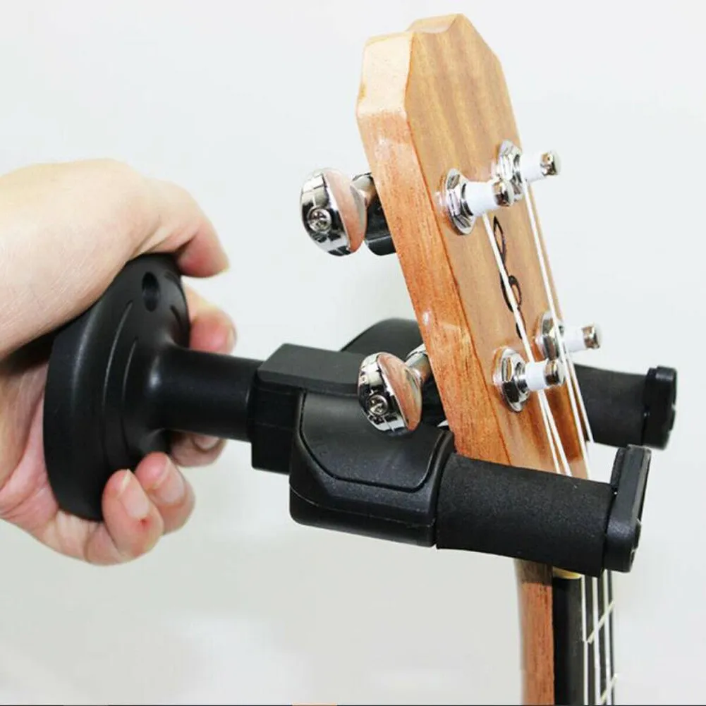 

Wall Mount Guitar Bass Hanger Holder Hook Keeper Hanging Brackets Stand Durable For Ukulele Violin String Instrument Save Space