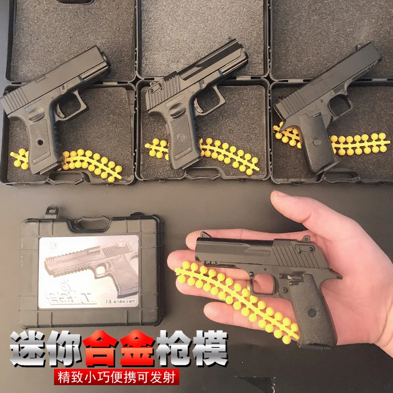 Мини пистолет из сплава Desert Eagle Glock Beretta Colt Игрушечная модель пистолета можно