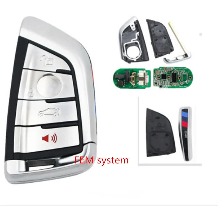 

Wilongda Smart Remote Key Keyless 315mhz pcf7945 chip car accessories For 2014 BMW FEM CAS4/CAS4+ car key