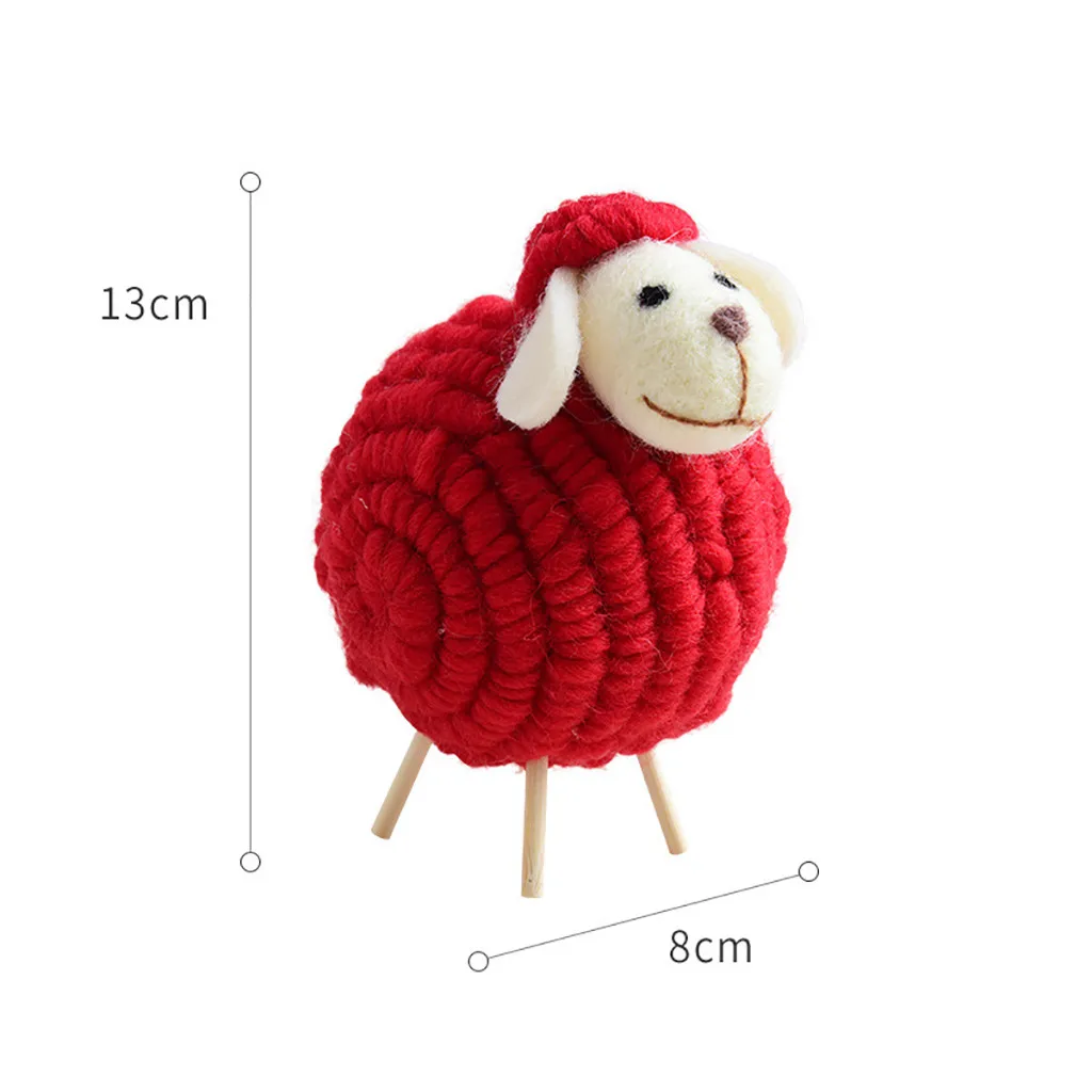 Милый домашний Рождественский Настольный орнамент мини украшение из овечки