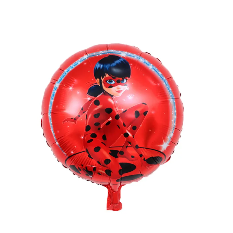 Balloons-1-1pcs 1 шт. мультяшная Божья коровка для девочек, принадлежности для дня рождения, принадлежности для карт, одноразовые скатерти, детские украшения для дня рождения - Цвет: Balloons-1-1pcs