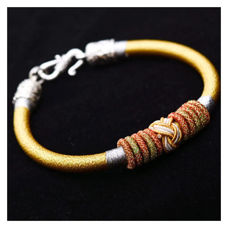 Модная новинка стиль &quotНациональный ветер&quot тибетская Серебряная Веревка с