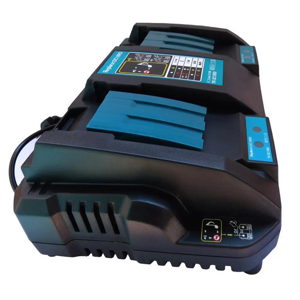 Зарядное устройство с двумя USB портами 14 4 в 18 7 2 DC18RA DC18RC DC18RD 4A для BL1860 BL1850 BL1830 Makita