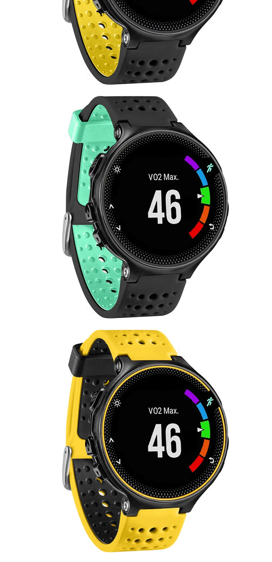 Мягкий силиконовый сменный ремешок для часов Garmin Forerunner 230 235 220 620 630 735 Smartwatch для занятий спортом на открытом воздухе