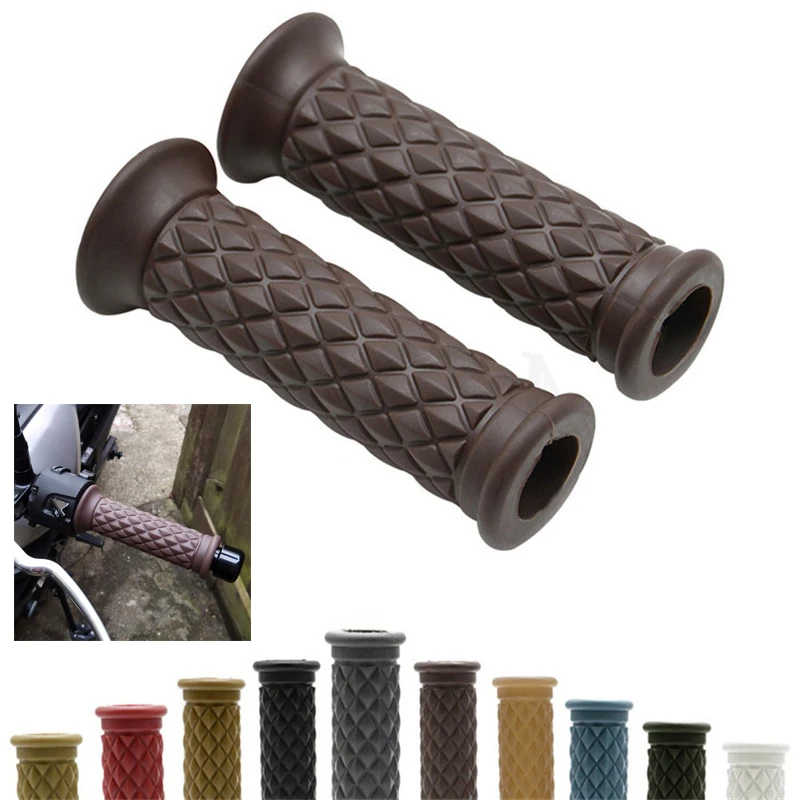 Мотоциклетные ручки в стиле ретро, классические аксессуары для мотоциклов Suzuki Yamaha Harley, Cafe Racer Vintage