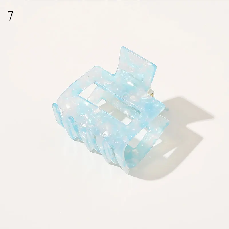 Женская заколка для волос девочек 5*5 см весенние квадратные акриловые зажимы