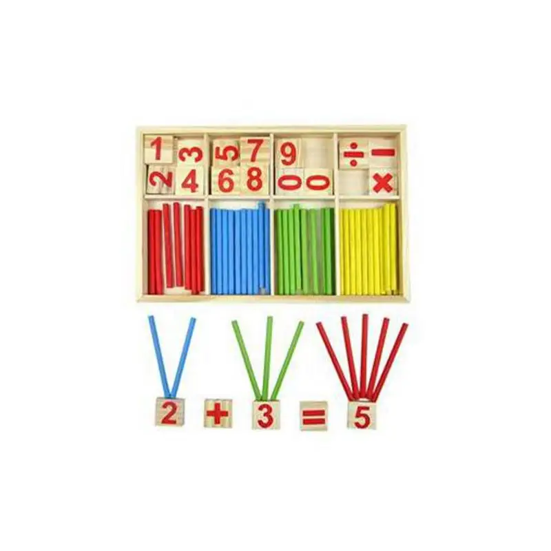 HobbyLane Preschool Educational Toys Wooden Mathematical Intelligence Stick Block Counting Sticks for Girls and Boys | Игрушки и хобби