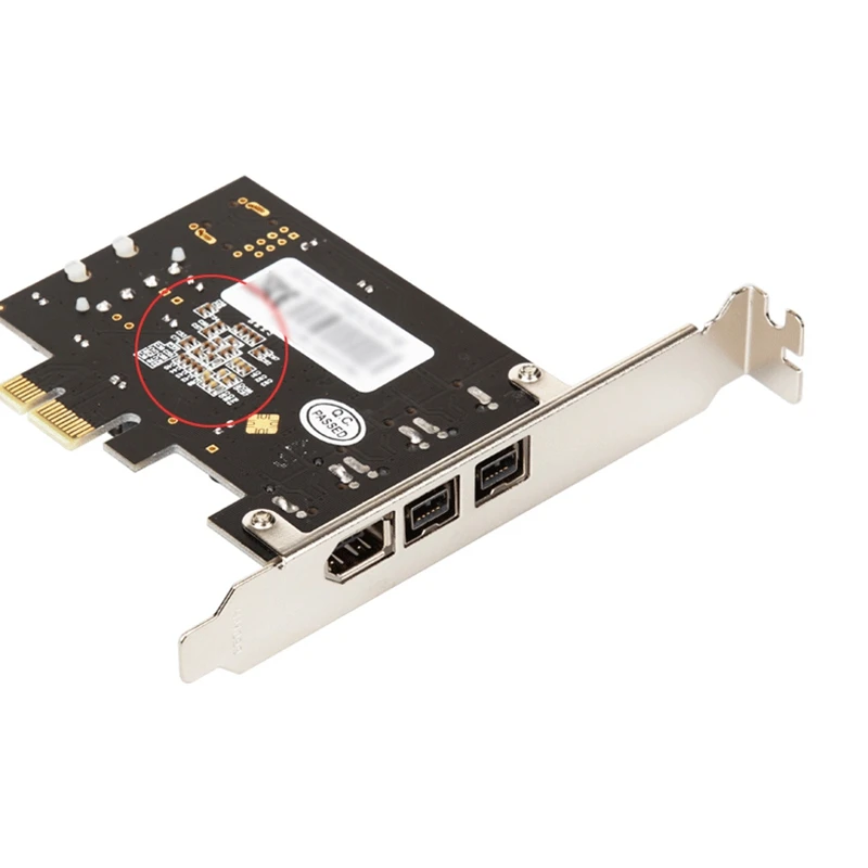 Адаптер PCI E к IEEE 1394 3 порта 1394A x 1 + 1394B 2 Express Расширительная карта Plug and Play для