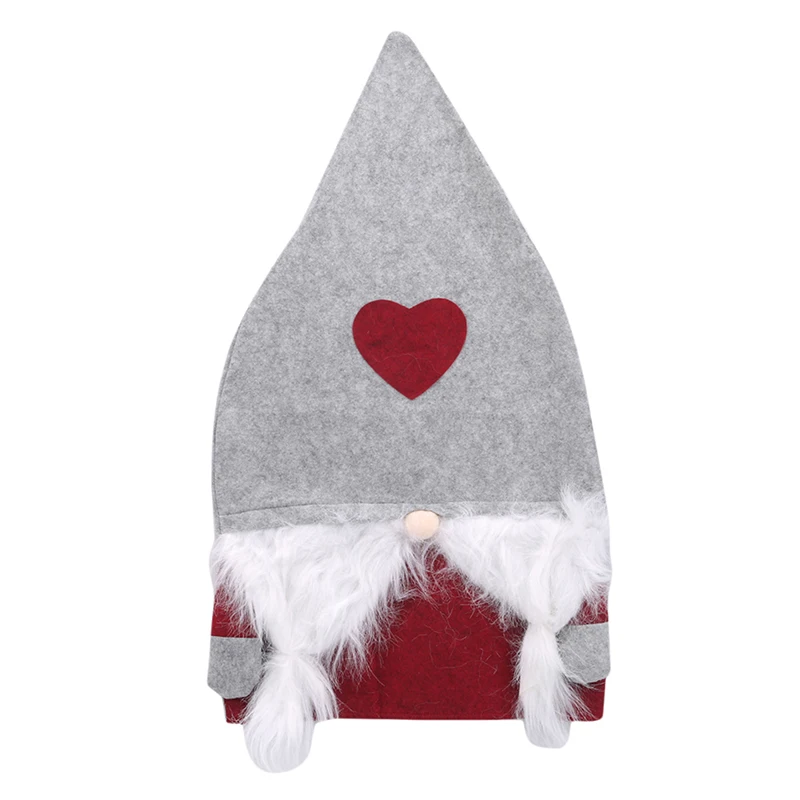 

Santa Claus Hat Chair Cover Merry Christmas Decorations For Home Christmas Ornaments New Year Xmas Cute Cartoon Gift