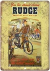 Rudge Велосипед Raleigh Ретро жестяной знак Ностальгический Орнамент металлический плакат Гараж арт-деко Бар Кафе Магазин