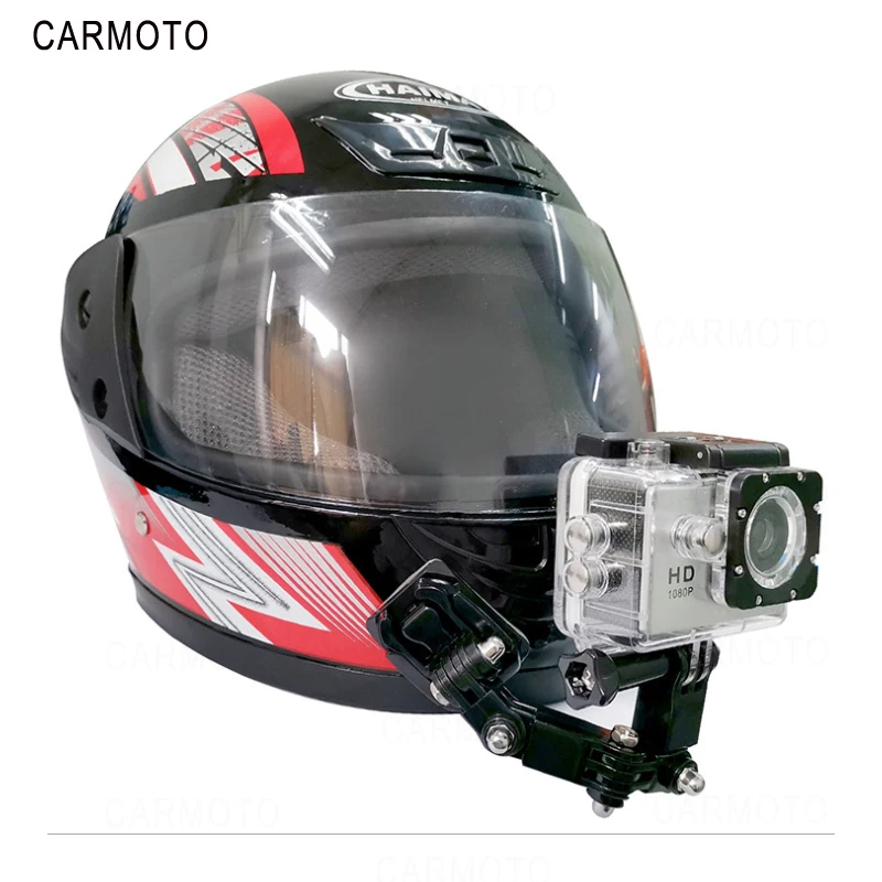 Регулируемый мотоциклетный шлем подбородок крепление для GoPro держатель камеры набор портативный strongнагрузка емкость легкий легко установить фиксированный