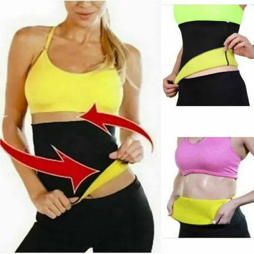 

S-3XL Hot Waist Band Gym Fitness Sports Exercise Waist Support Pressure Protector Body Building Belt Slim Item Sweat For Women