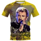 Мужская футболка CLOOCL Singer с коротким рукавом, Повседневная Уличная одежда с 3D-принтом Джонни Хелли, футболка унисекс