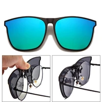 polarized clip on sunglasses men photochromic car driver goggles night vision glasses anti glare vintage square glasses oculos