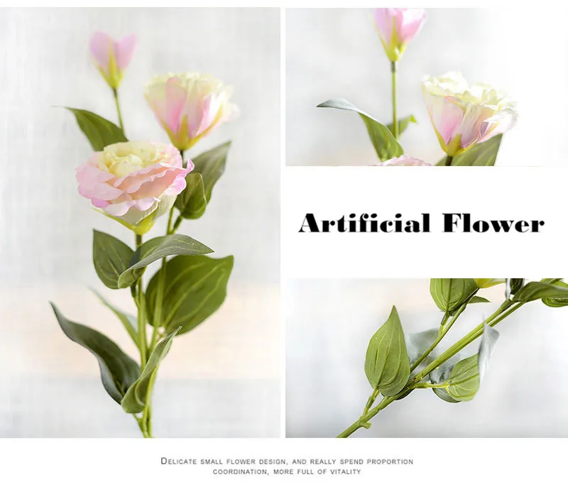 3 шт./лот Eustoma Искусственный шелк цветок дома окно аксессуар для балконов фотографии фоны Platycladus orientalis