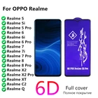 Rinbo для OPPO Realme X2 XT C2 Q 6 Pro стеклянная защита для экрана Realmi 5 5i 7 6i 6 7i 8 Pro Защитная полная закаленная пленка Realme6
