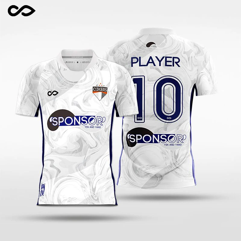 

Custom Football Shirts Breathable Jerseys DIY Sublimation Print Soccer Team Set Short Sleeve Training Uniform Men Sport Suit