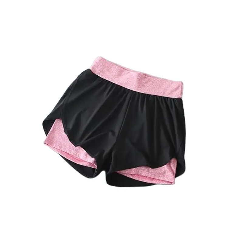 Женские летние однотонные облегающие шорты из двух частей женские