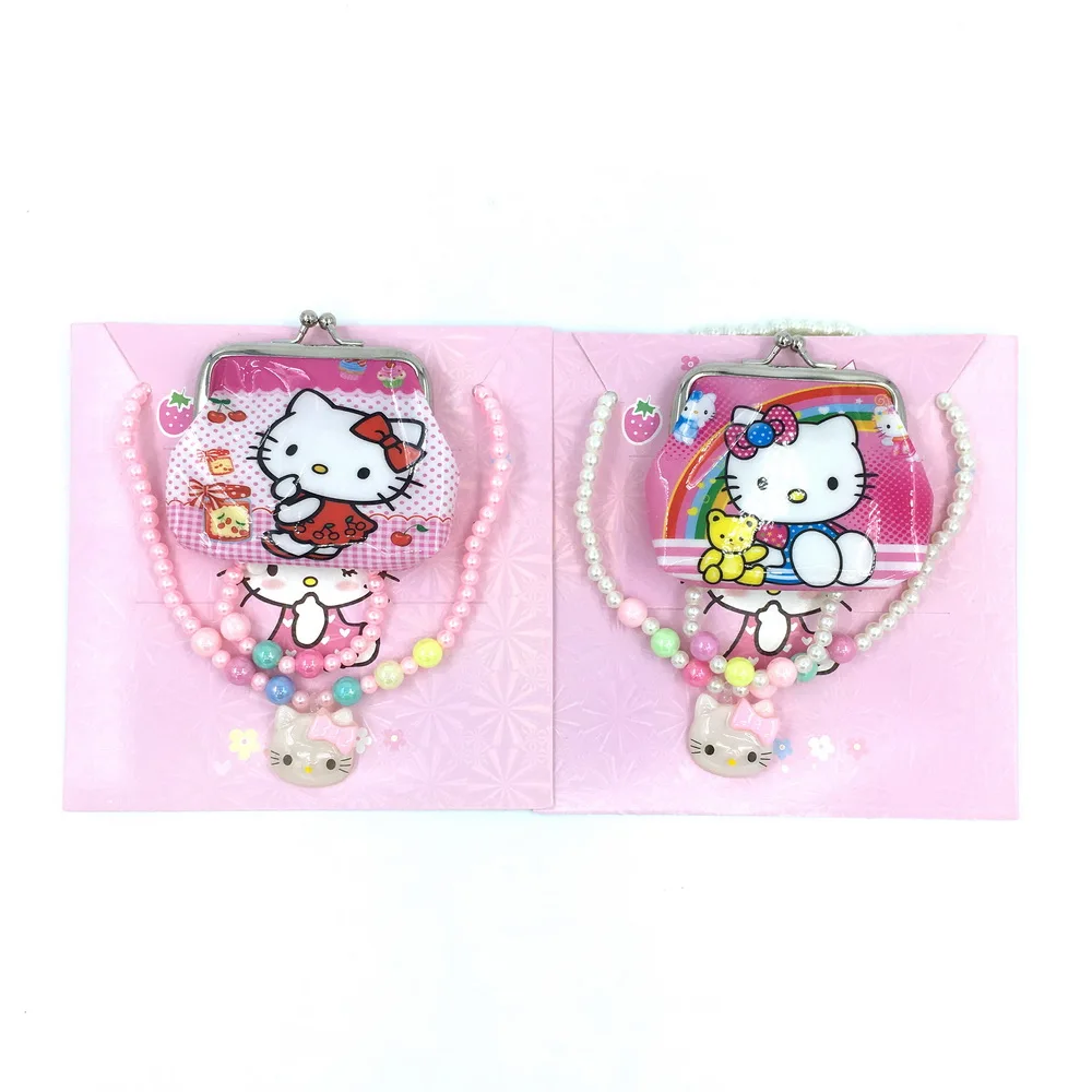 Бесплатная доставка 3 шт./лот Hello Kitty детское ожерелье принцессы для девочек