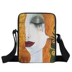 Женская сумка через плечо с рисунком, маленькая сумочка с рисунком масляной живописи, женская сумка для книг