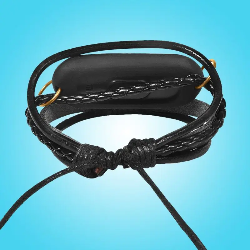 Прямая поставка и оптовая продажа кожаный плетеный браслет сменный винтажный