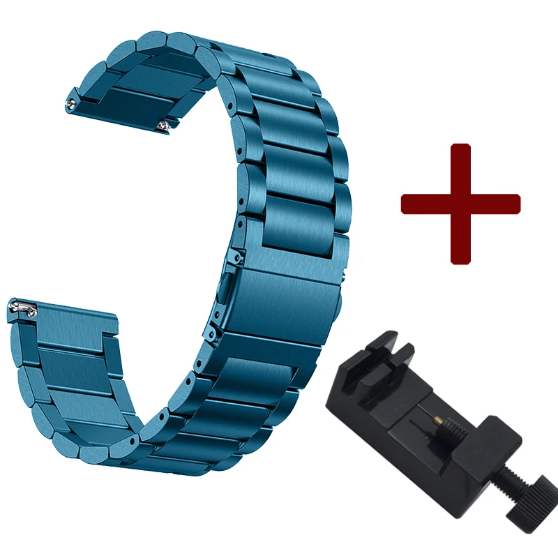 OULUCCI ремешок из нержавеющей стали для fitbit versa, 2 ремешка на запястье, сетчатая петля, Магнитный Браслет для fitbit versa2, аксессуары для ремешка - Цвет: Blue 2