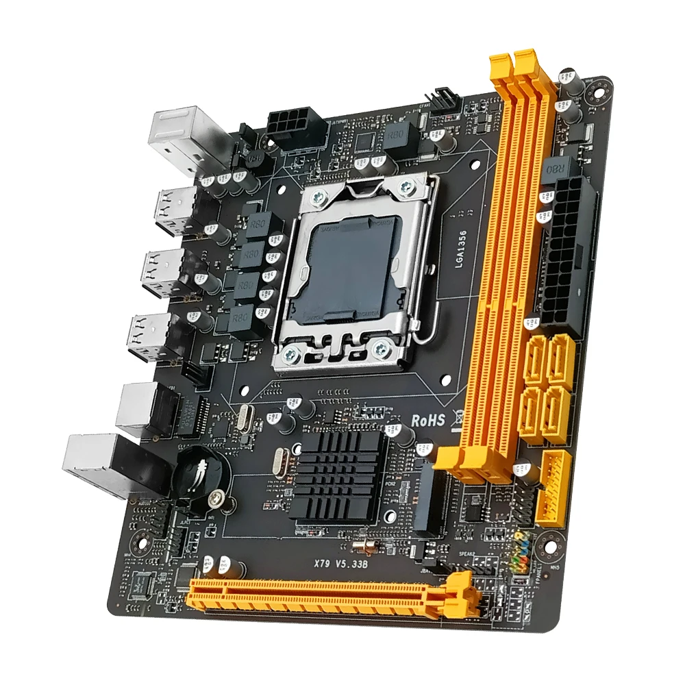 MACHINIST X79 Motherboard Set LGA 1356 With Xeon E5 2420 CPU Processor DDR3 ECC RAM 8GB(2*4G) M.2 NVME Mini DTX Dual Channel 3.3 |
